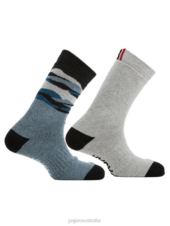 Pajar Accessory 00VJ492 Bryson Wool Blend Socks 2-pack GREY