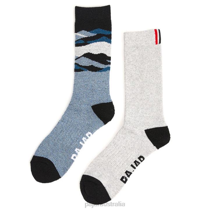 Pajar Accessory 00VJ492 Bryson Wool Blend Socks 2-pack GREY