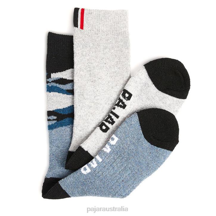 Pajar Accessory 00VJ492 Bryson Wool Blend Socks 2-pack GREY