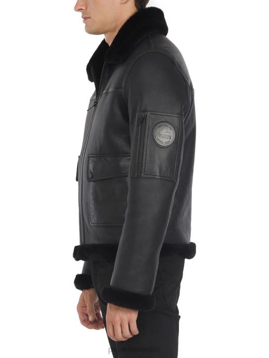 Pajar Clothing 00VJ471 Heritage Aviator Sheepskin Jacket BLACK/WHITE