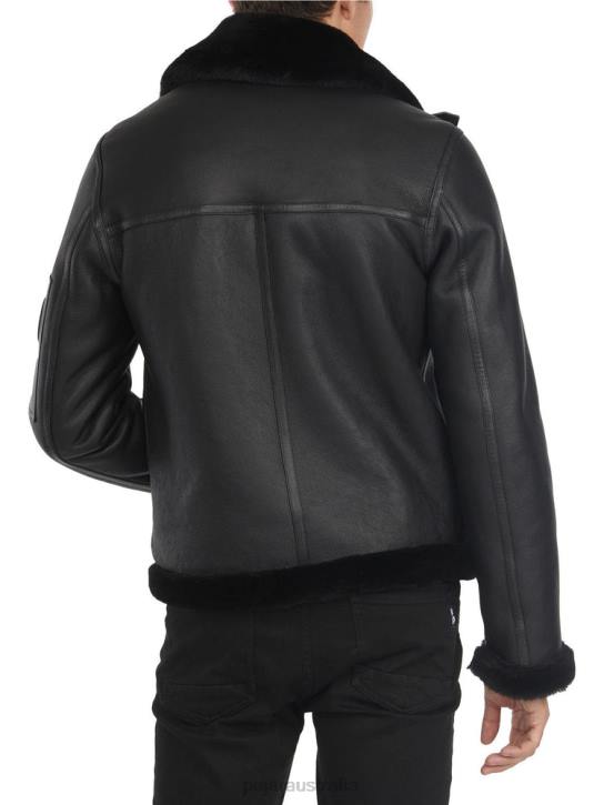 Pajar Clothing 00VJ471 Heritage Aviator Sheepskin Jacket BLACK/WHITE