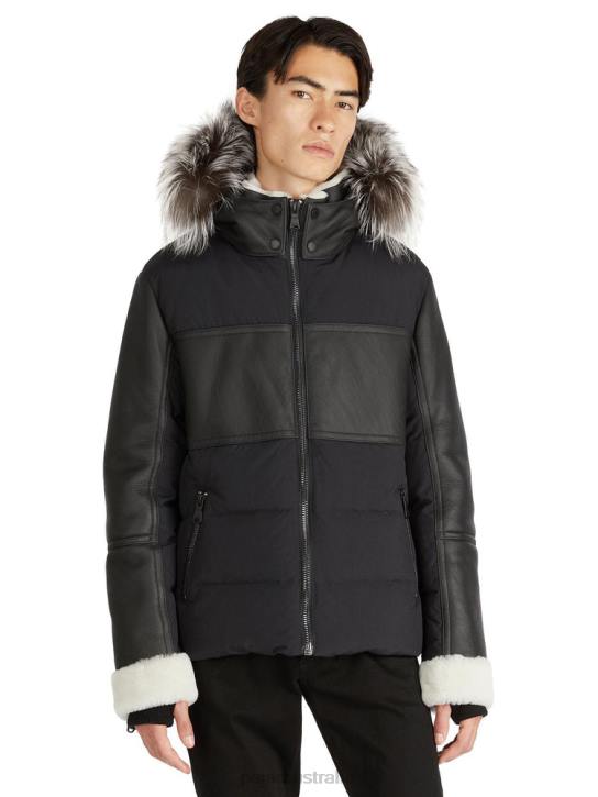 Pajar Clothing 00VJ432 Bergen Luxury Shearling Puffer BLACK