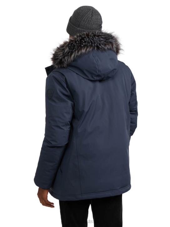 Pajar Clothing 00VJ475 Soren Parka w/Faux Fur Trim NAVY