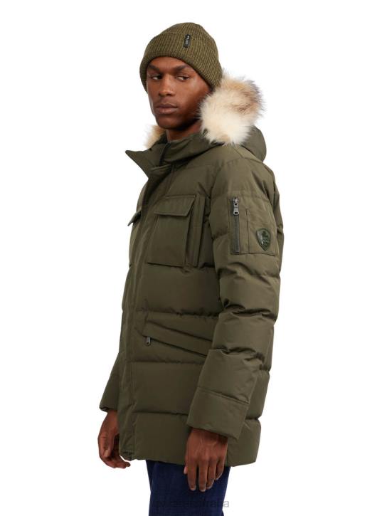 Pajar Clothing 00VJ476 Hamilton Quilted Parka w/Faux Fur Trim MILITARY