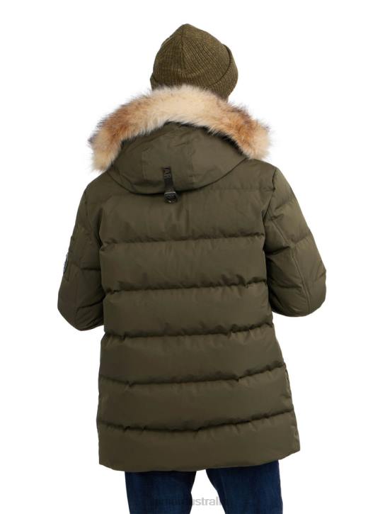 Pajar Clothing 00VJ476 Hamilton Quilted Parka w/Faux Fur Trim MILITARY