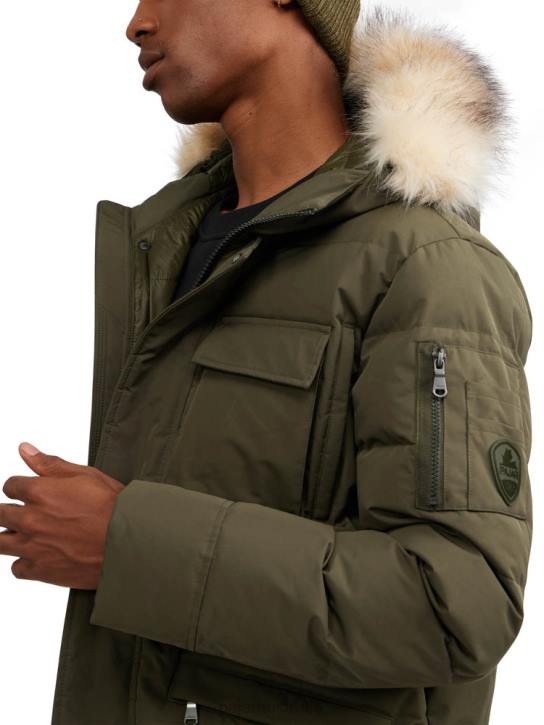 Pajar Clothing 00VJ476 Hamilton Quilted Parka w/Faux Fur Trim MILITARY