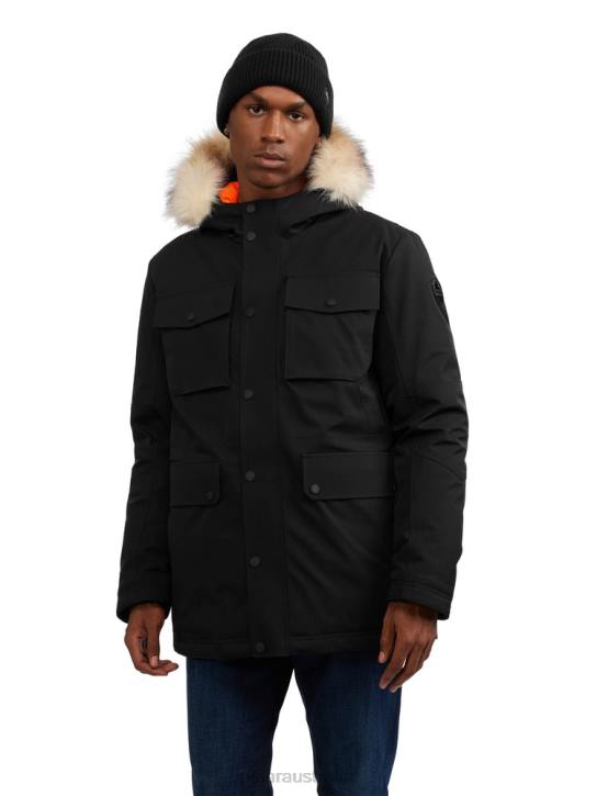 Pajar Clothing 00VJ478 Soren Parka w/Faux Fur Trim BLACK