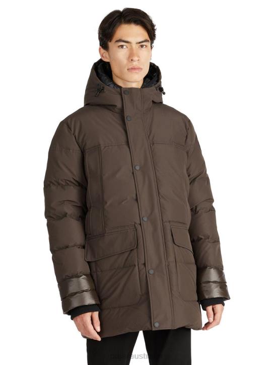 Pajar Clothing 00VJ485 Alcott Quilted Mixed-Media Parka DARK OAK