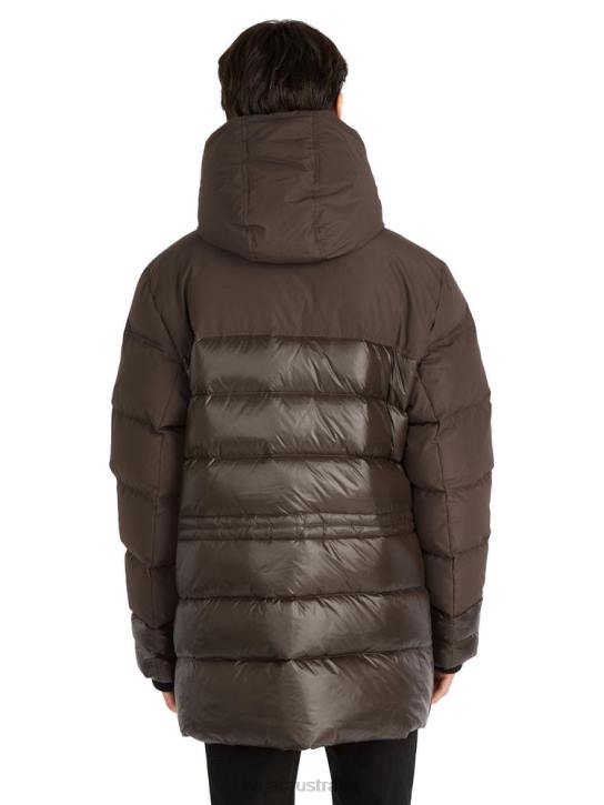 Pajar Clothing 00VJ485 Alcott Quilted Mixed-Media Parka DARK OAK