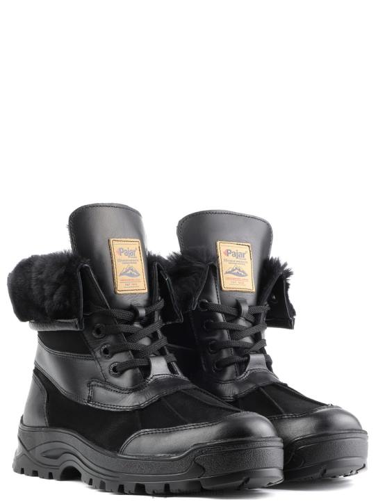 Pajar Shoes 00VJ320 Clermont G Heritage Boot w/ Ice Grippers BLACK