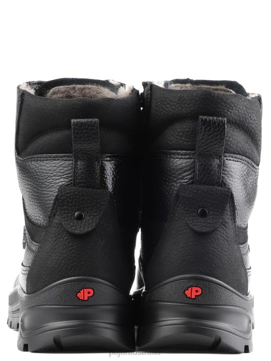 Pajar Shoes 00VJ332 Thomas G Heritage Boot w/ Ice Grippers BLACK