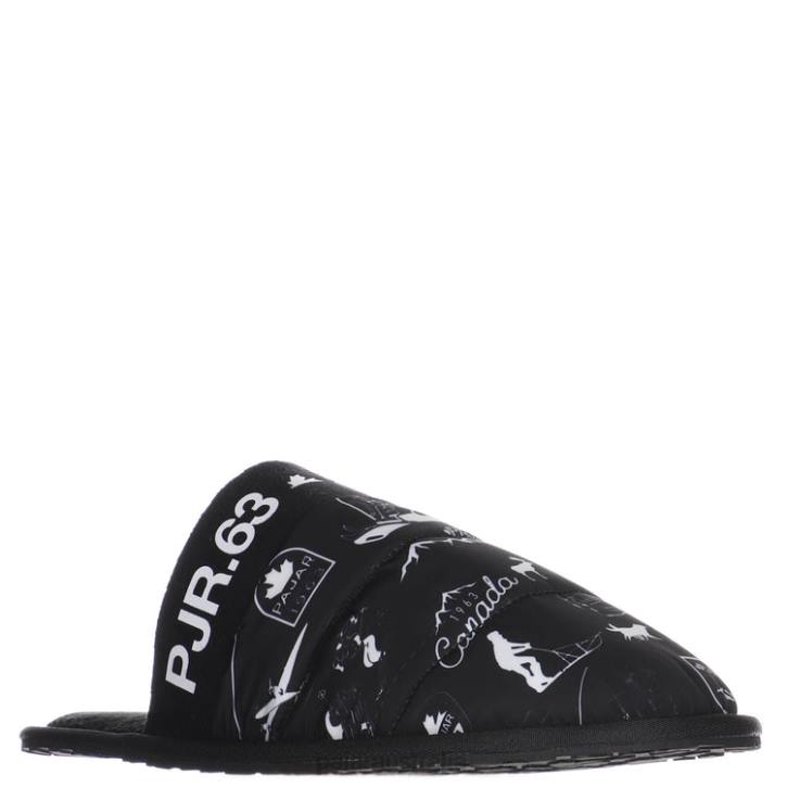 Pajar Shoes 00VJ349 Stewie Textile Slipper BLACK VINTAGE PRINT