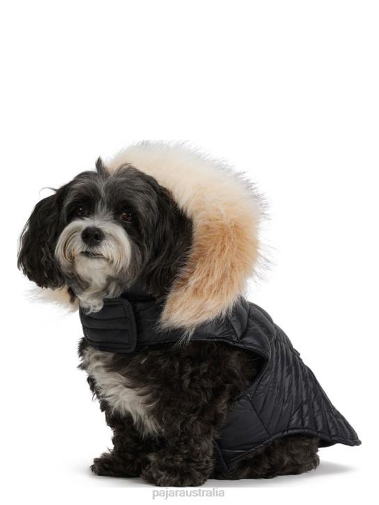 Pajar Clothing 00VJ543 Zola Jacket for Dogs w/Faux Fur Trim BLACK