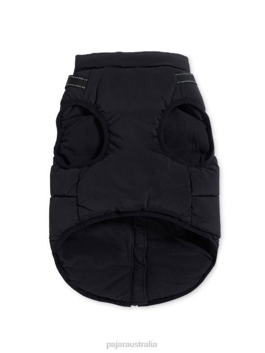 Pajar Clothing 00VJ549 Atlas Puffer Jacket with Built-In Harness for Dogs BLACK