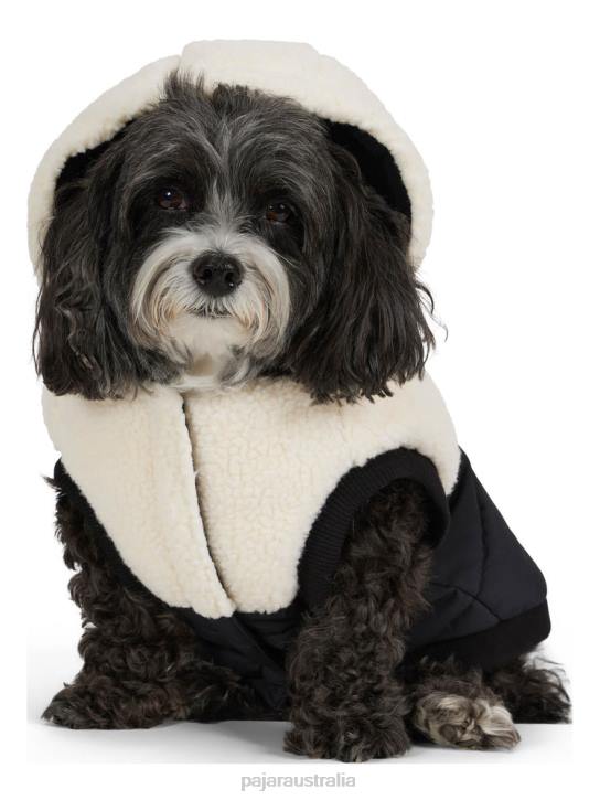 Pajar Clothing 00VJ552 Elsa Parka w/Hood for Dogs BLACK/WHITE