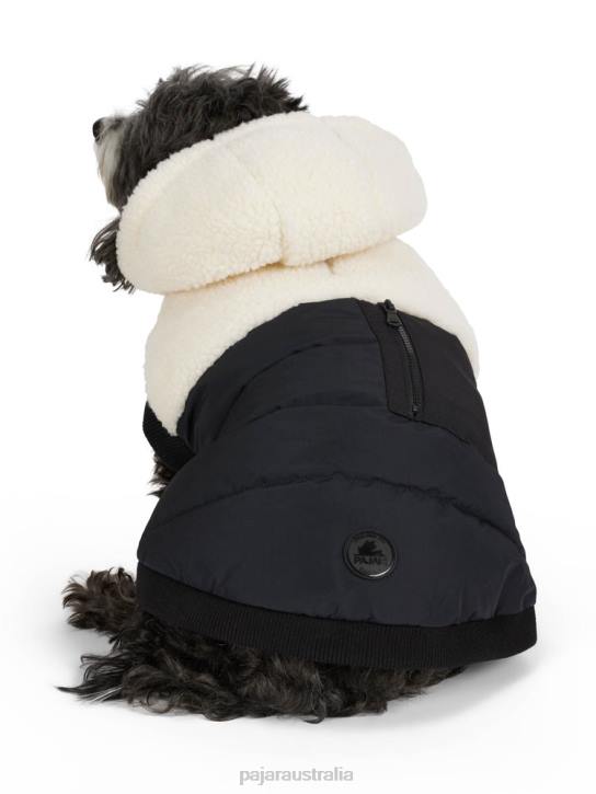 Pajar Clothing 00VJ552 Elsa Parka w/Hood for Dogs BLACK/WHITE
