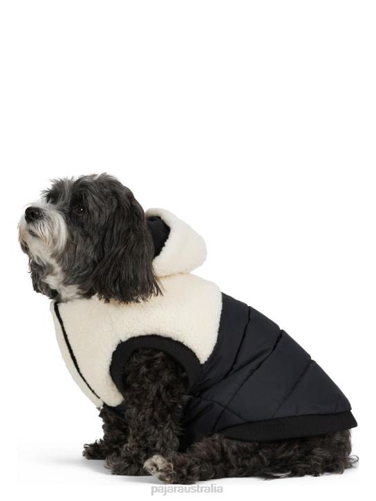 Pajar Clothing 00VJ552 Elsa Parka w/Hood for Dogs BLACK/WHITE