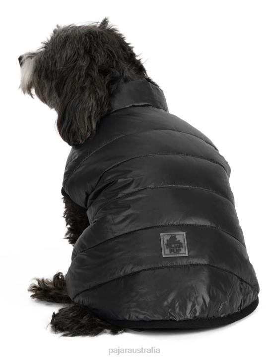 Pajar Clothing 00VJ553 Cora Reversible Packable Puffer for Dogs BLACK