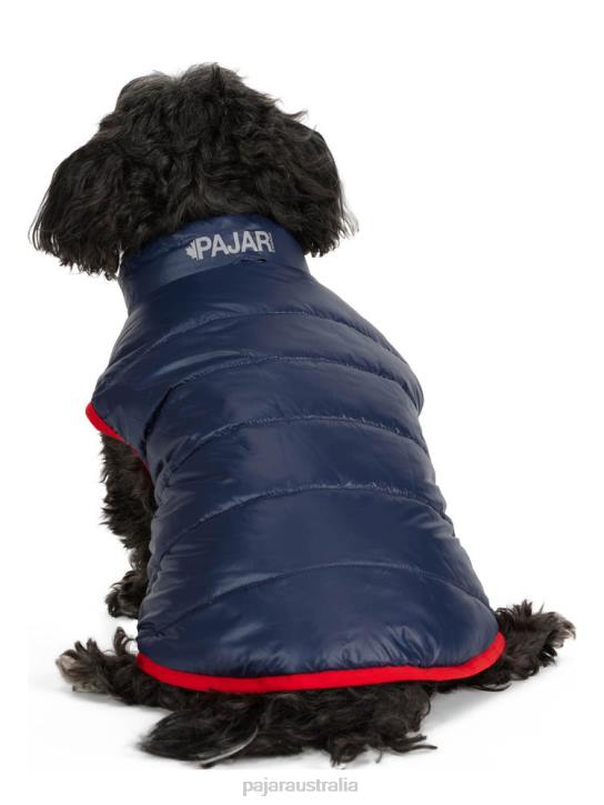 Pajar Clothing 00VJ555 Cora Reversible Packable Puffer for Dogs CURRENT RED