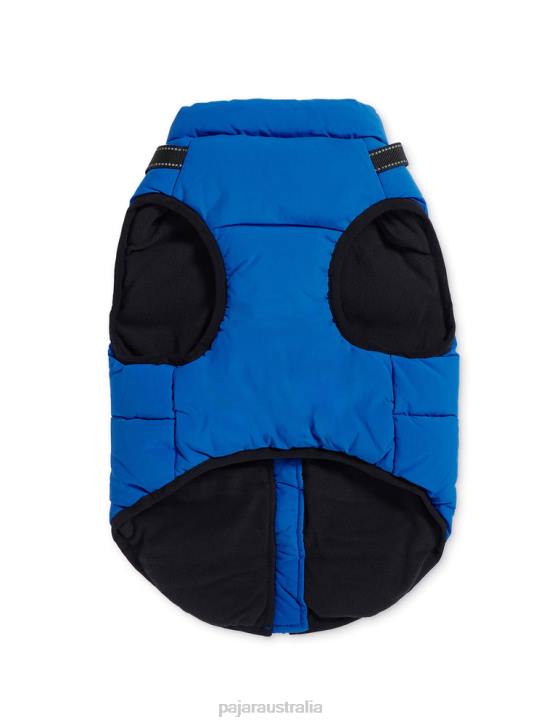 Pajar Clothing 00VJ557 Atlas Puffer Jacket with Built-In Harness for Dogs BLUE