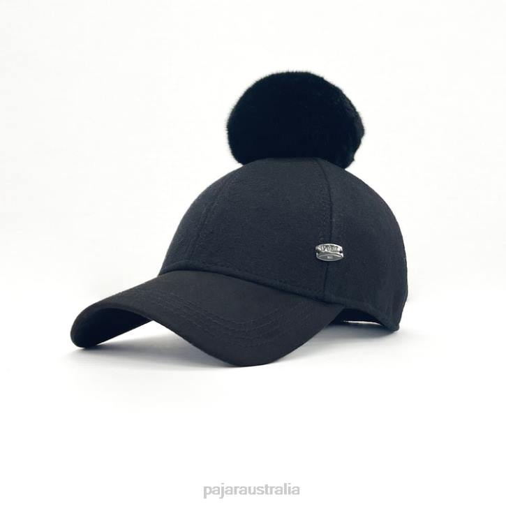 Pajar Accessory 00VJ235 Wool Ball Cap BLACK