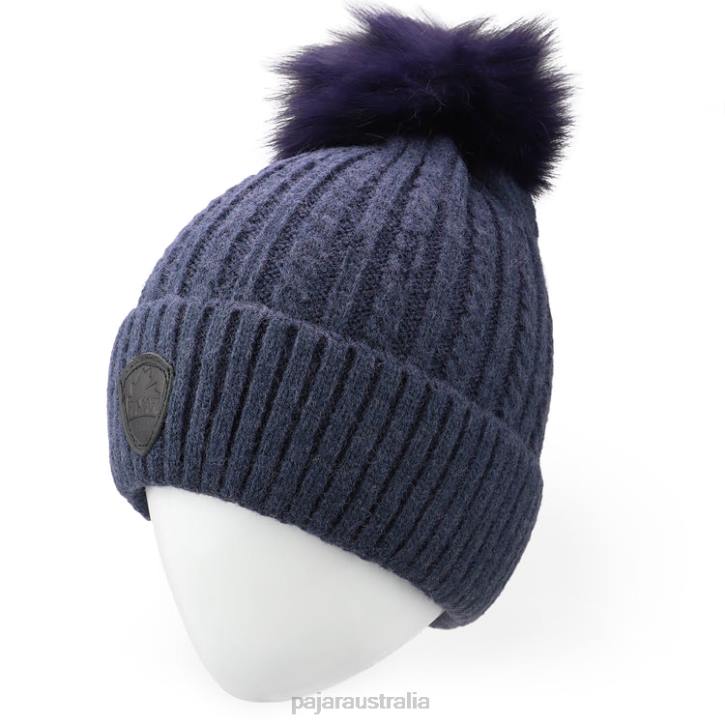 Pajar Accessory 00VJ237 Heidi Knitted Pompom Hat NAVY
