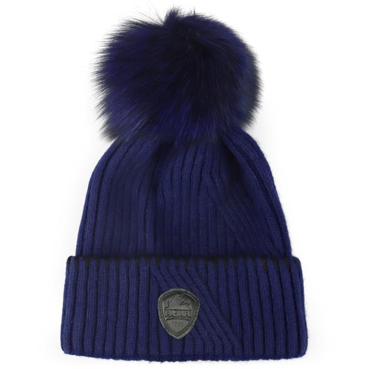 Pajar Accessory 00VJ239 Emma Knitted Pompom Hat NAVY