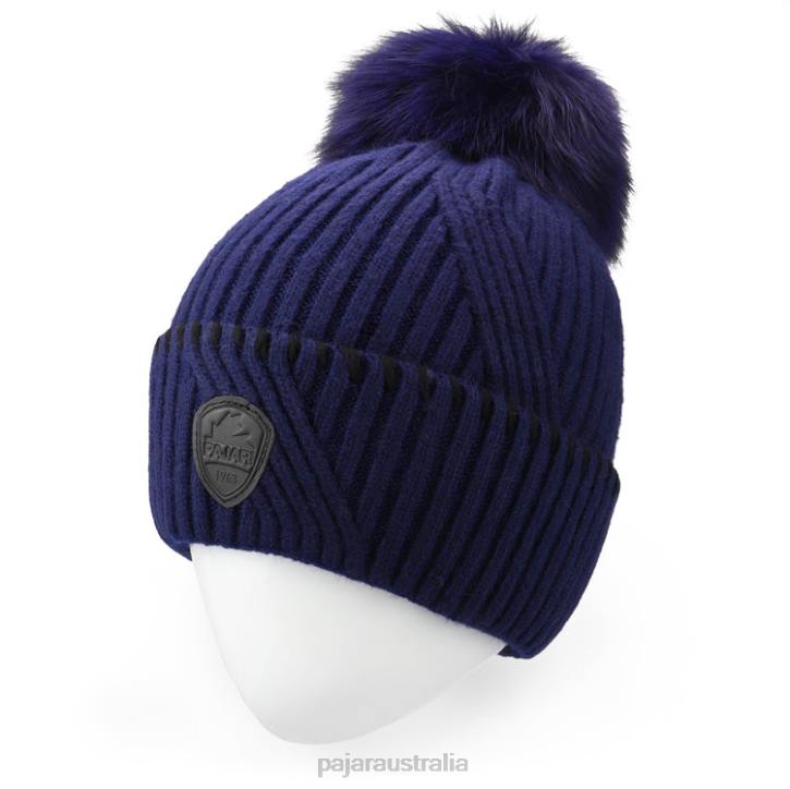 Pajar Accessory 00VJ239 Emma Knitted Pompom Hat NAVY