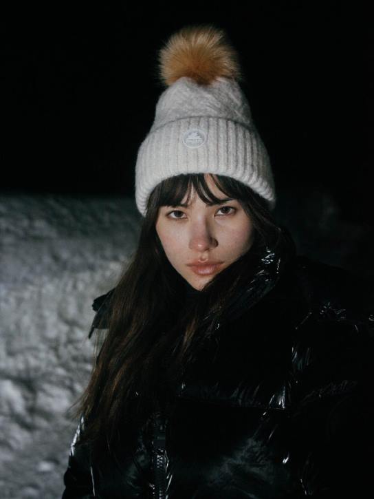 Pajar Clothing 00VJ203 Kendra Textured Hat and Mitten Set IVORY