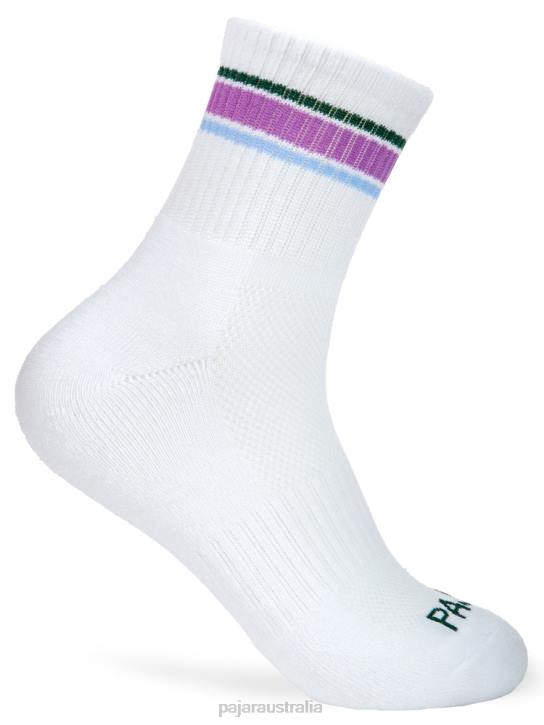 Pajar Accessory 00VJ248 Performance Mid-Crew Socks 5-Pack WHITE