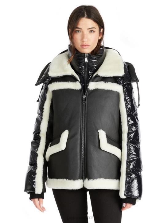 Pajar Clothing 00VJ158 Danique Luxury 3-in-1 Mixed-Media Puffer BLACK
