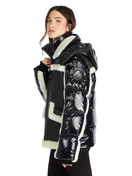 Pajar Clothing 00VJ158 Danique Luxury 3-in-1 Mixed-Media Puffer BLACK