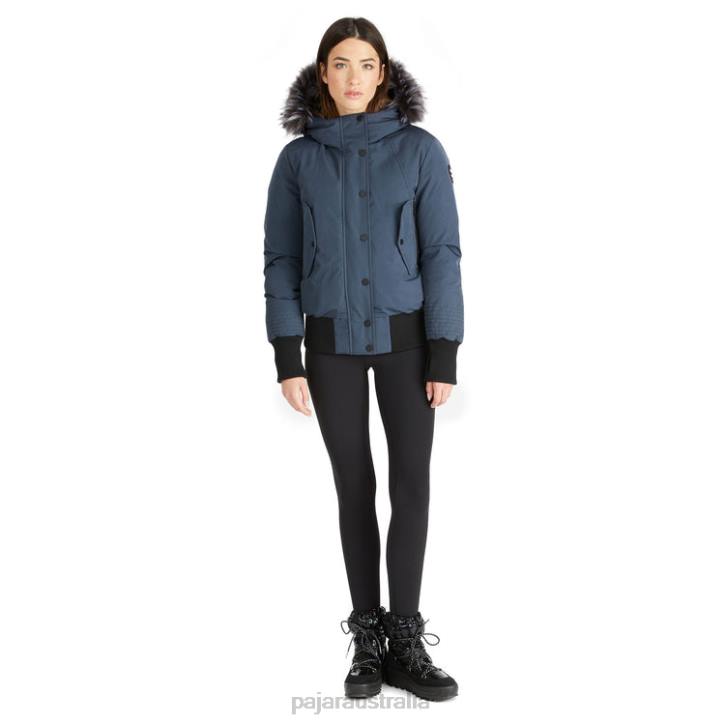 Pajar Clothing 00VJ190 Cordova Bomber Jacket w/ Faux Fur NAVY