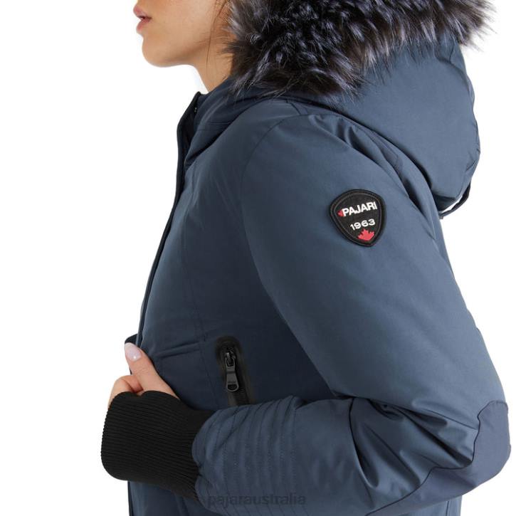 Pajar Clothing 00VJ190 Cordova Bomber Jacket w/ Faux Fur NAVY