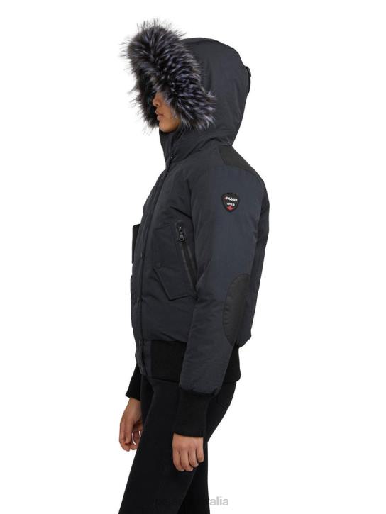 Pajar Clothing 00VJ191 Cordova Bomber Jacket w/ Faux Fur BLACK