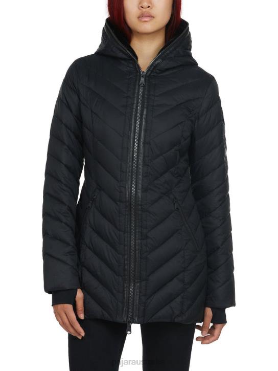 Pajar Clothing 00VJ163 Cypress Featherless Puffer w/ Faux Fur BLACK