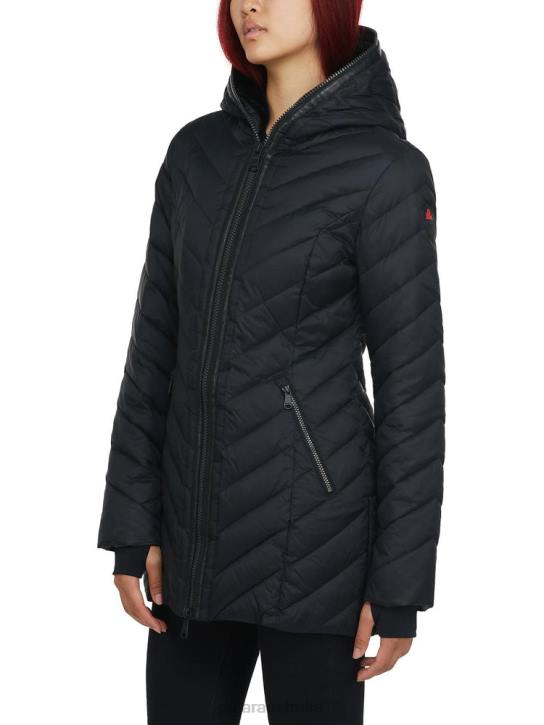 Pajar Clothing 00VJ163 Cypress Featherless Puffer w/ Faux Fur BLACK