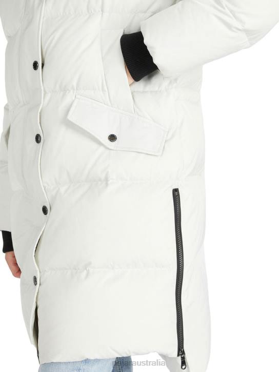 Pajar Clothing 00VJ175 Reyna Long Puffer w/ Faux Fur Trim SILVER