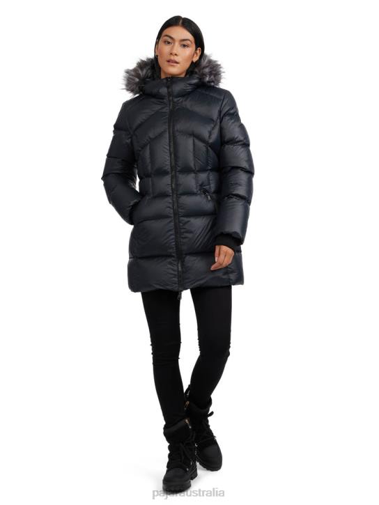 Pajar Clothing 00VJ183 Ares Puffer Jacket w/Faux Fur Trim BLACK