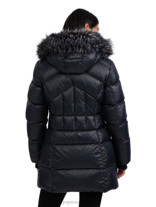 Pajar Clothing 00VJ183 Ares Puffer Jacket w/Faux Fur Trim BLACK