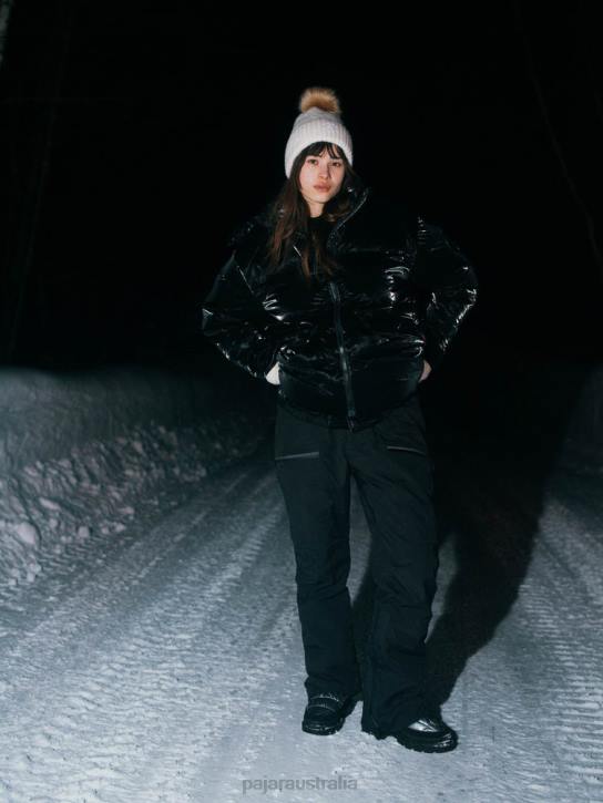 Pajar Clothing 00VJ186 Ascella Boxy Fit Short Puffer Jacket BLACK