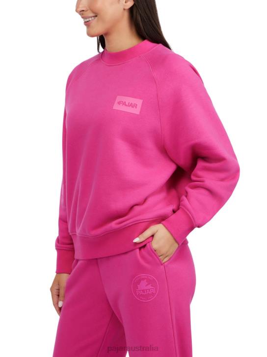 Pajar Clothing 00VJ215 Atlin Oversized Fit Crew Sweatshirt PINK