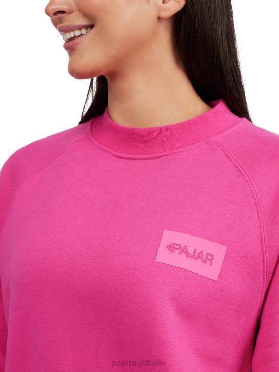 Pajar Clothing 00VJ215 Atlin Oversized Fit Crew Sweatshirt PINK