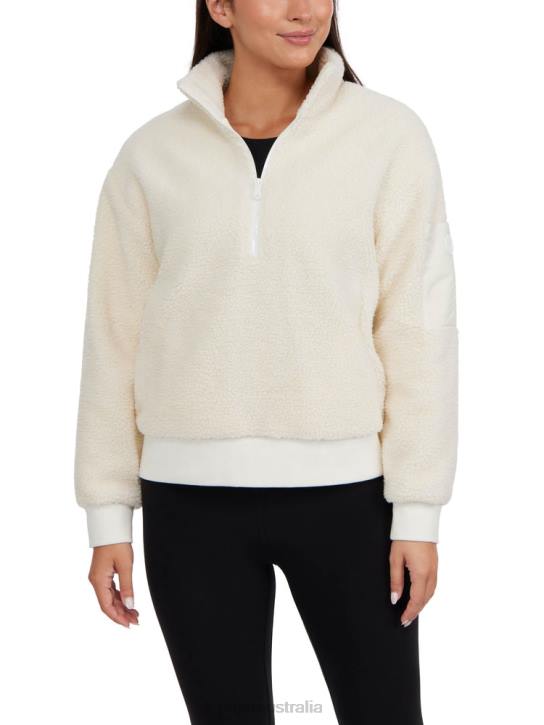 Pajar Clothing 00VJ221 Kaminak Half-Zip Sherpa Sweatshirt WHITE