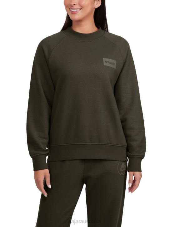 Pajar Clothing 00VJ226 Atlin Oversized Fit Crew Sweatshirt MILITARY