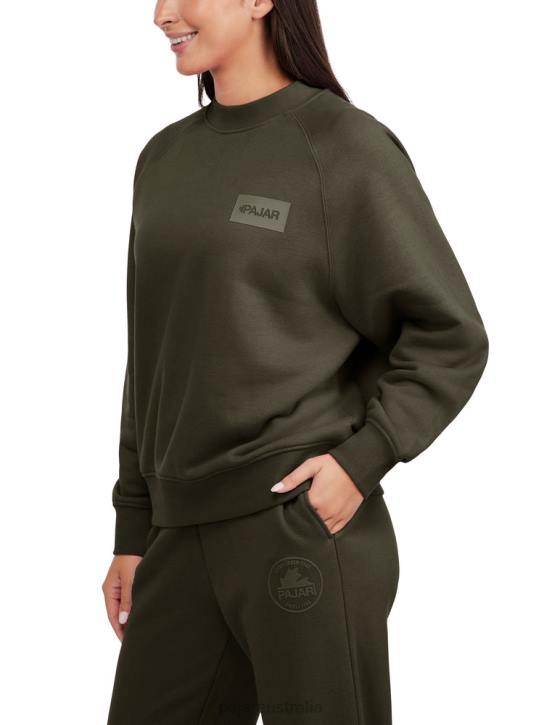 Pajar Clothing 00VJ226 Atlin Oversized Fit Crew Sweatshirt MILITARY