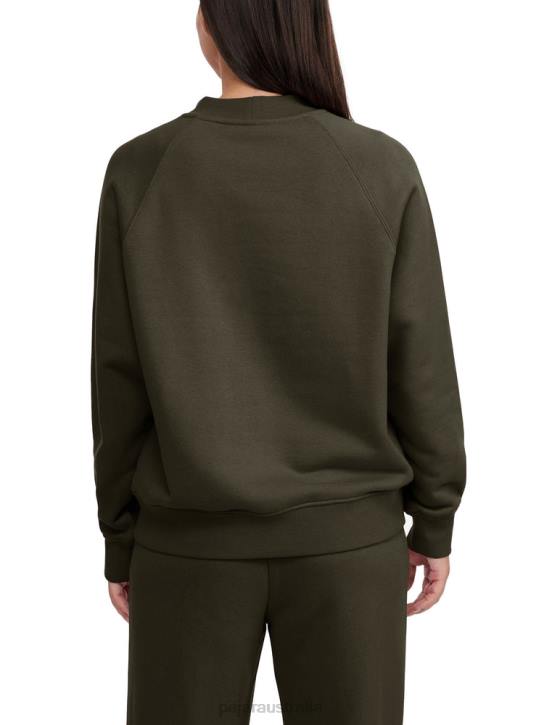 Pajar Clothing 00VJ226 Atlin Oversized Fit Crew Sweatshirt MILITARY