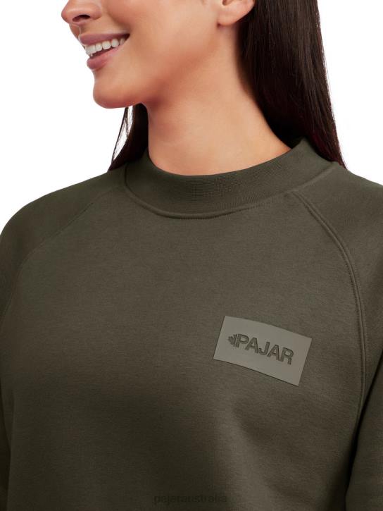 Pajar Clothing 00VJ226 Atlin Oversized Fit Crew Sweatshirt MILITARY