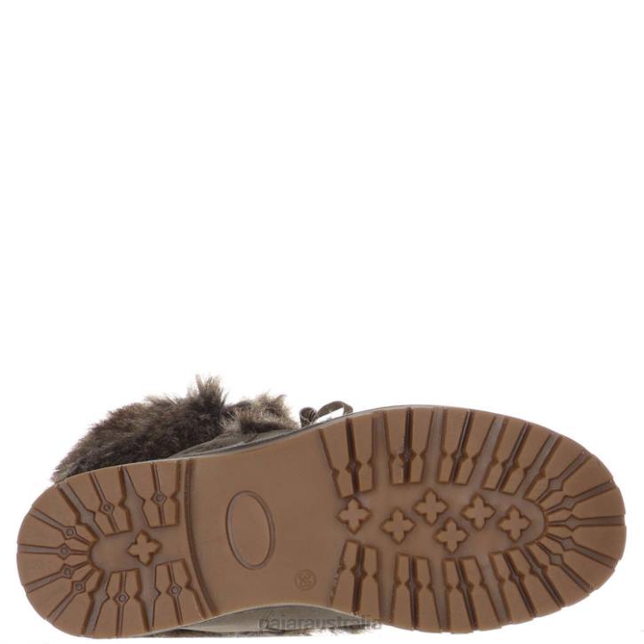 Pajar Shoes 00VJ48 Imola-Eco Velvet Suede Boot SAFARI/WHITE