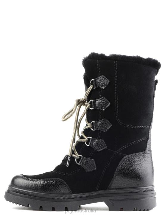 Pajar Shoes 00VJ74 Valerie S Heritage Boot w/ Ice Grippers BLACK